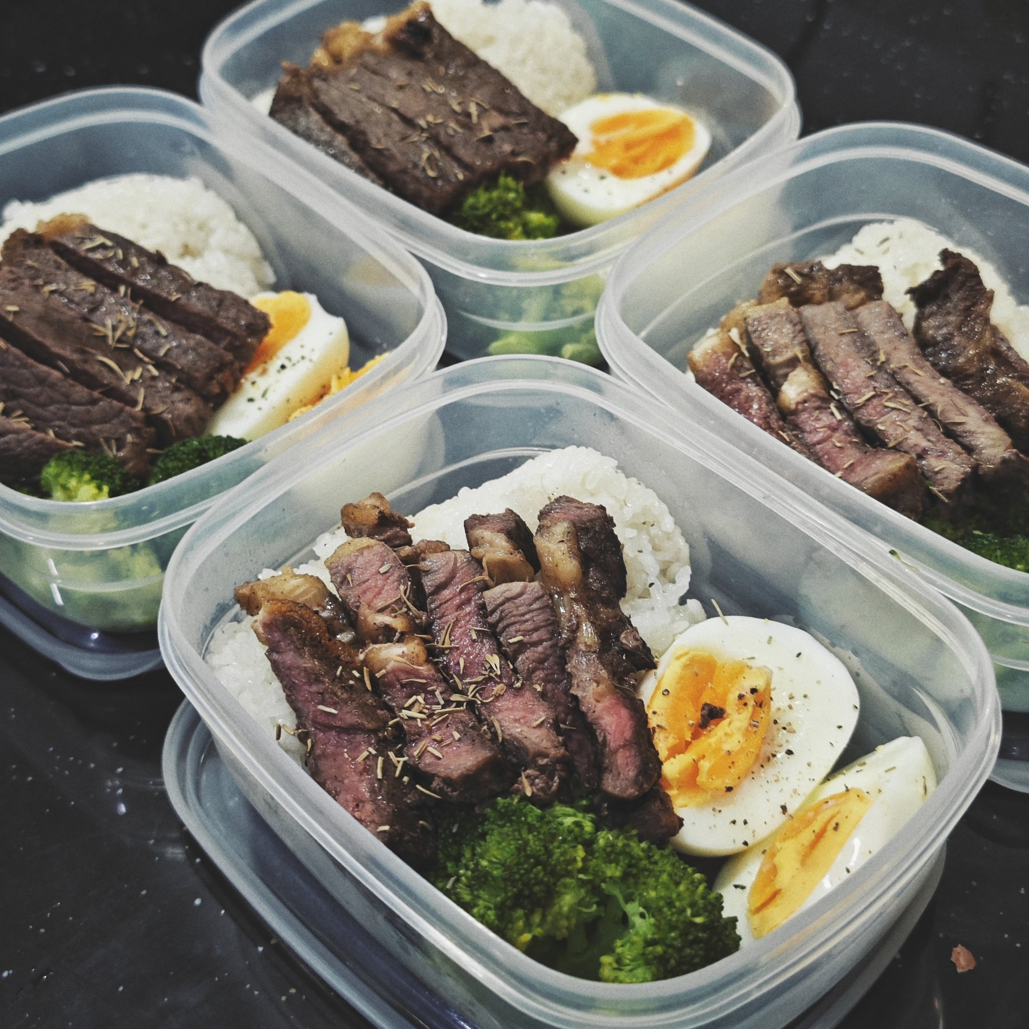 Ken with a recovery meal